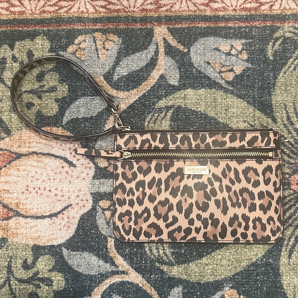 Kate Spade Leopard Print Wristlet